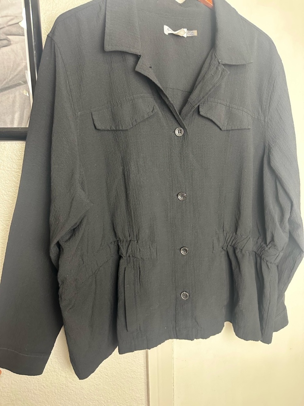 Calvin Klein Black Button up blouse - Picture 4 of 7